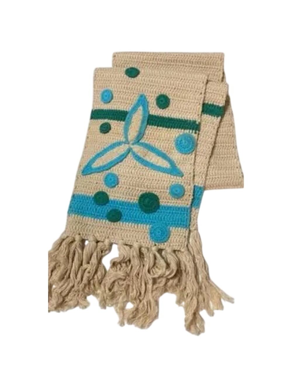 Samantha Treacy Woven Statement Scarf Wrap - Coastal Grandmother, Artisan